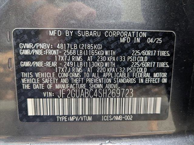 Certified 2025 Subaru Crosstrek 2.0i image 23