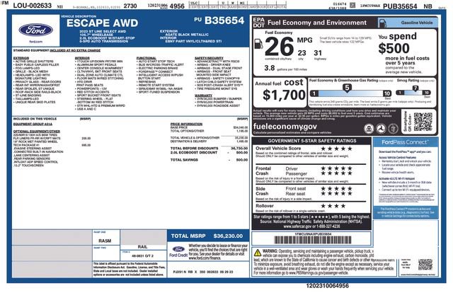 Used 2023 Ford Escape ST-Line Select w/ Tech Pack #1 AWD/4WD image 9