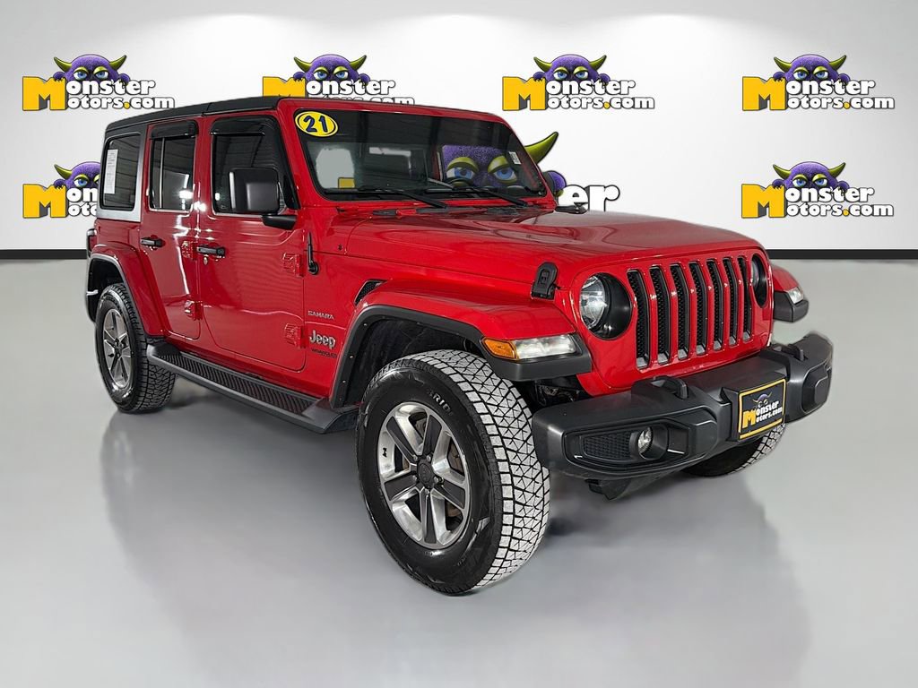 Used 2021 Jeep Wrangler Unlimited Sahara AWD/4WD image 3