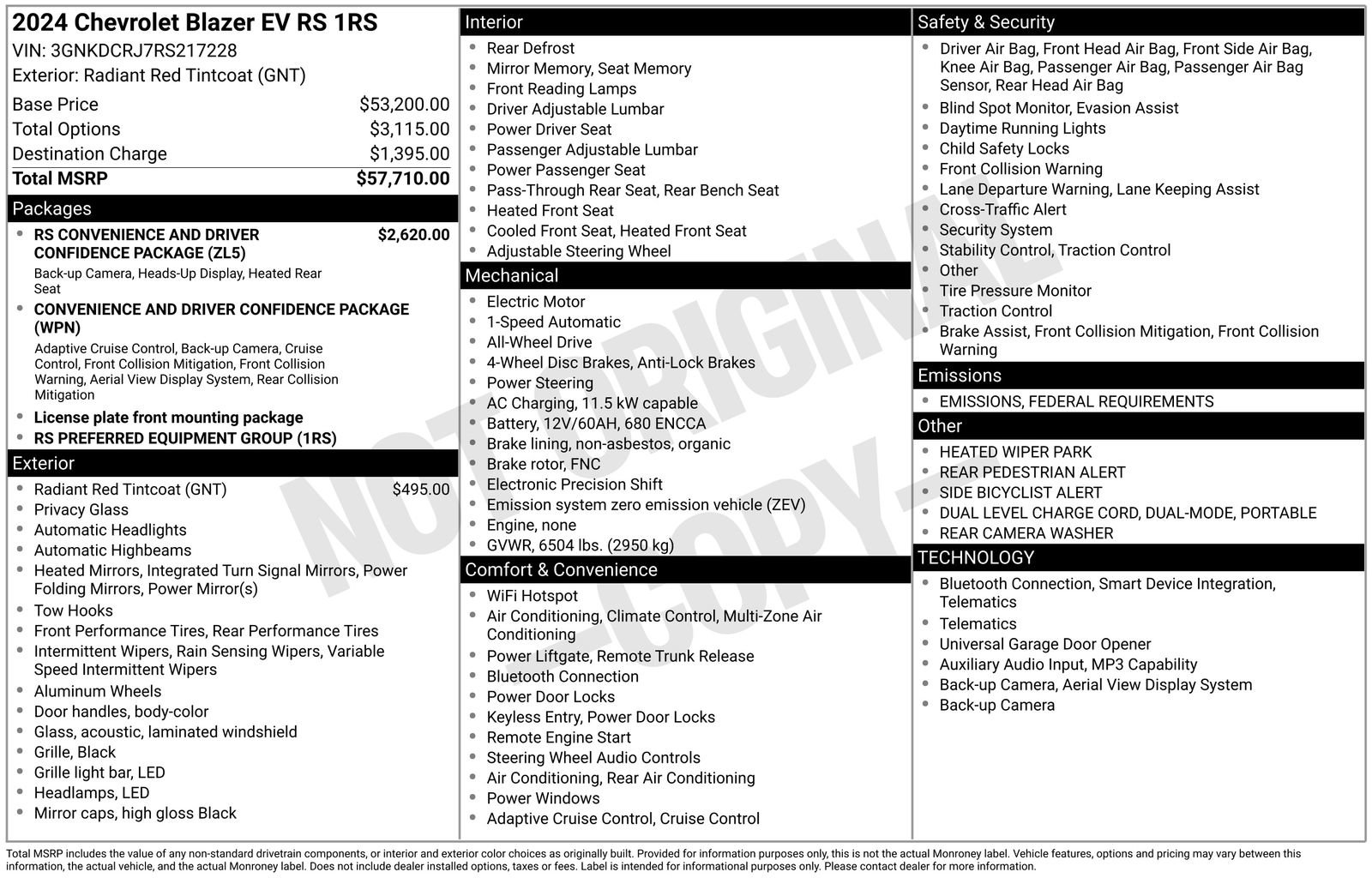 Used 2024 Chevrolet Blazer EV RS image 14