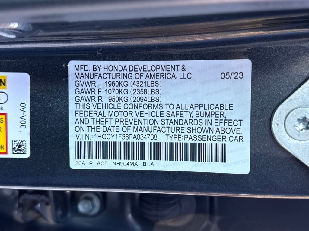 Used 2023 Honda Accord EX image 30