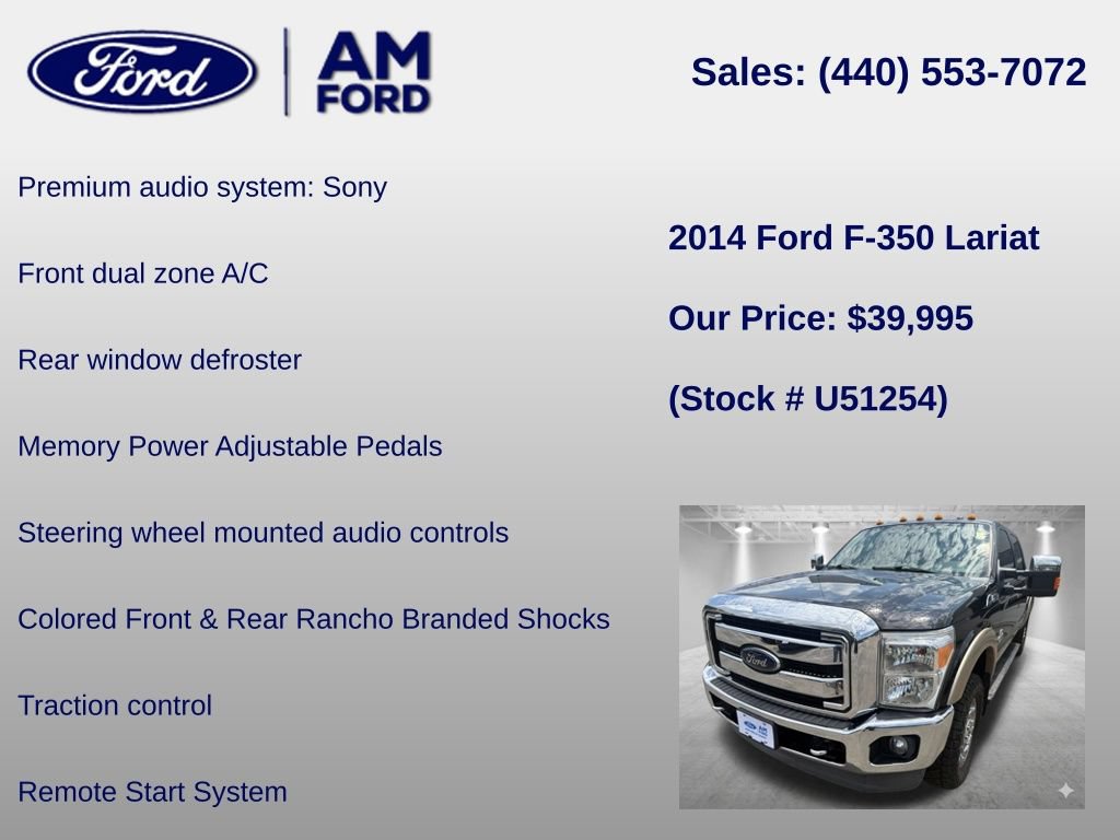 Used 2014 Ford F350 Lariat w/ Lariat Ultimate Package AWD/4WD image 24