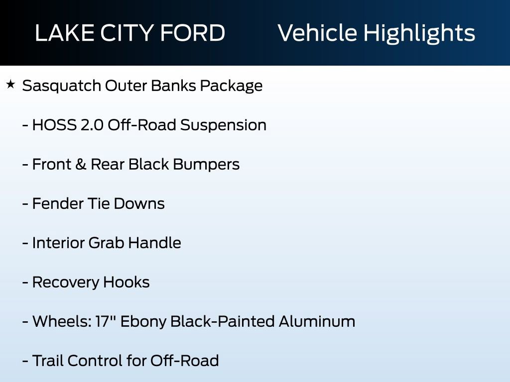 New 2025 Ford Bronco Sport Outer Banks w/ Sasquatch Outer Banks Package image 11