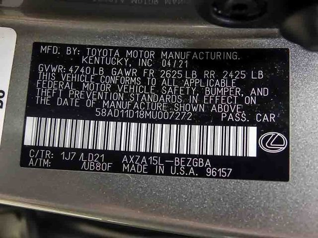 Used 2021 Lexus ES 250 w/ Premium Package AWD/4WD image 30