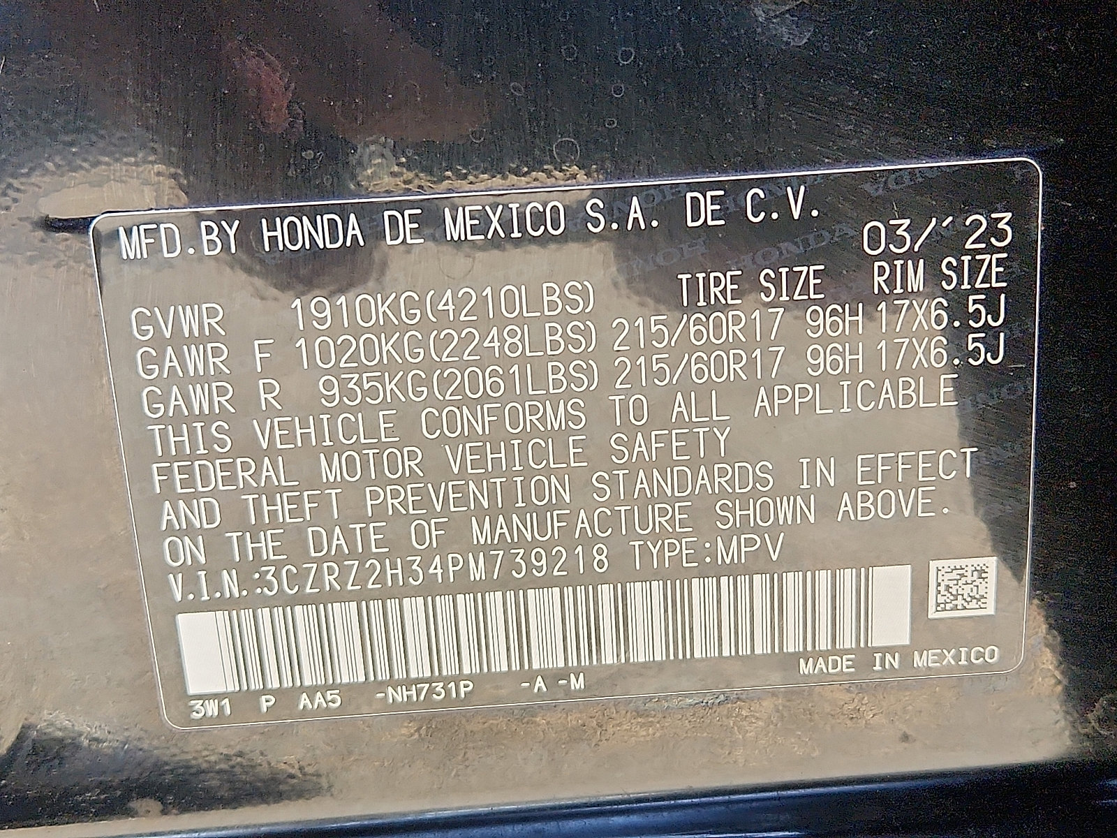 Used 2023 Honda HR-V LX image 28