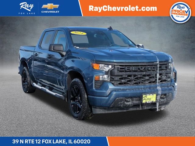 Certified 2024 Chevrolet Silverado 1500 Custom w/ Turbomax Blackout Package image 1