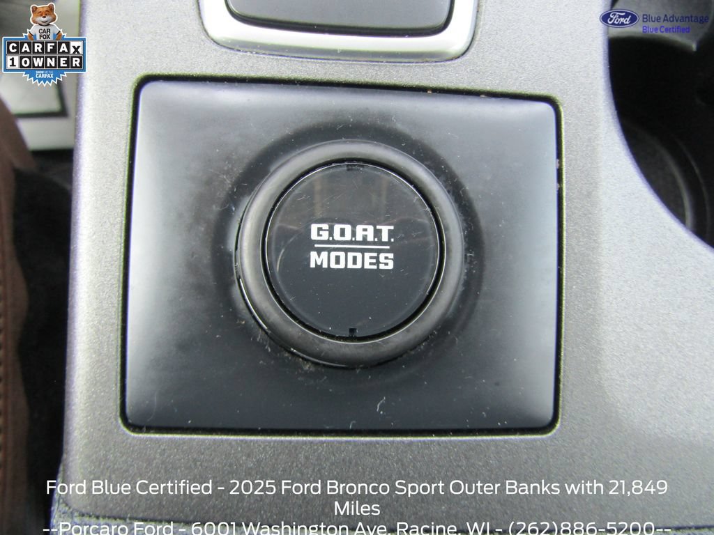 Certified 2025 Ford Bronco Sport Outer Banks w/ Outer Banks Tech Package+ AWD/4WD image 21