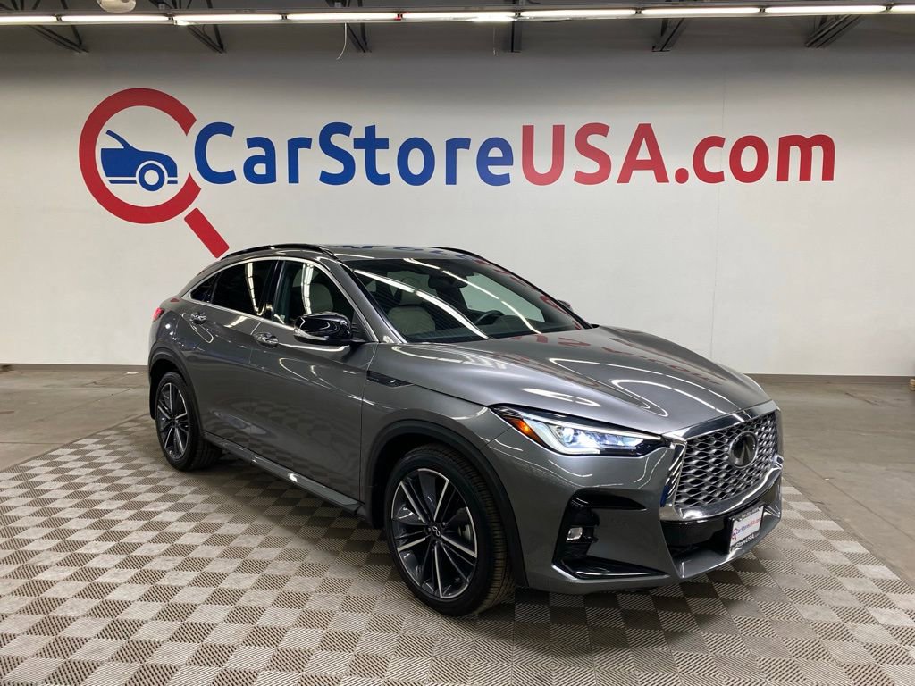 Used 2023 INFINITI QX55 Luxe w/ Cargo Package AWD/4WD video 1