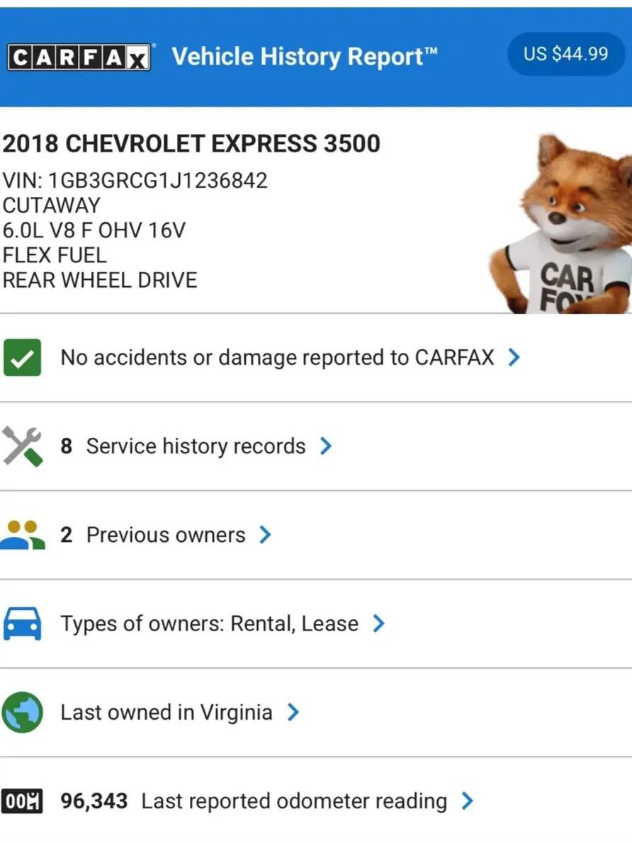 Used 2018 Chevrolet Express 3500 w/ Power Convenience Package RWD image 16