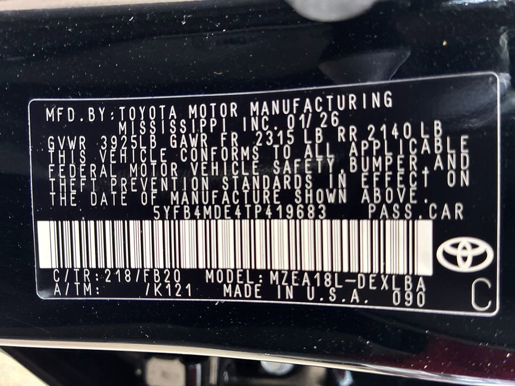 New 2026 Toyota Corolla LE image 44