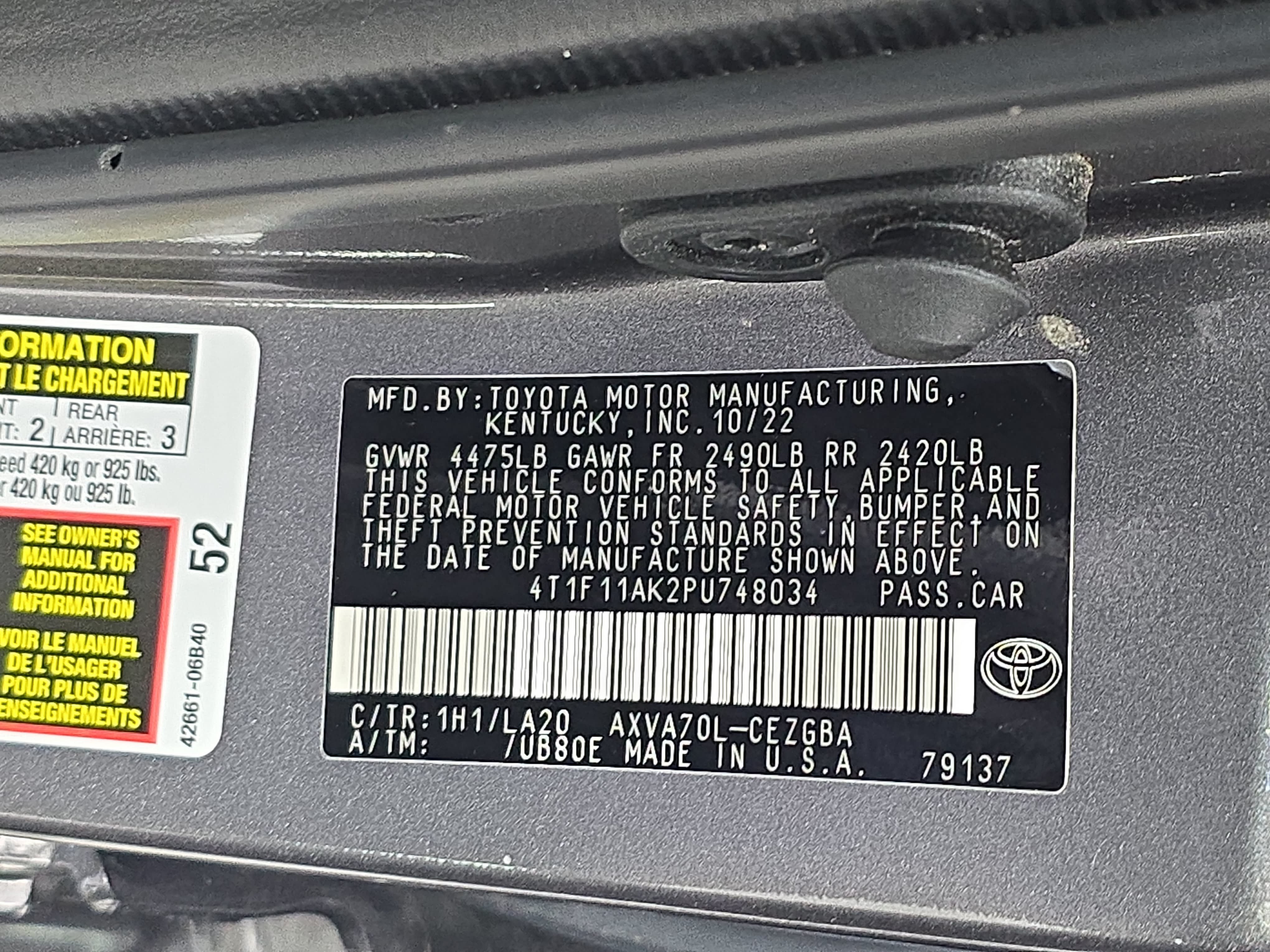 Used 2023 Toyota Camry XLE w/ Navigation Package FWD image 35