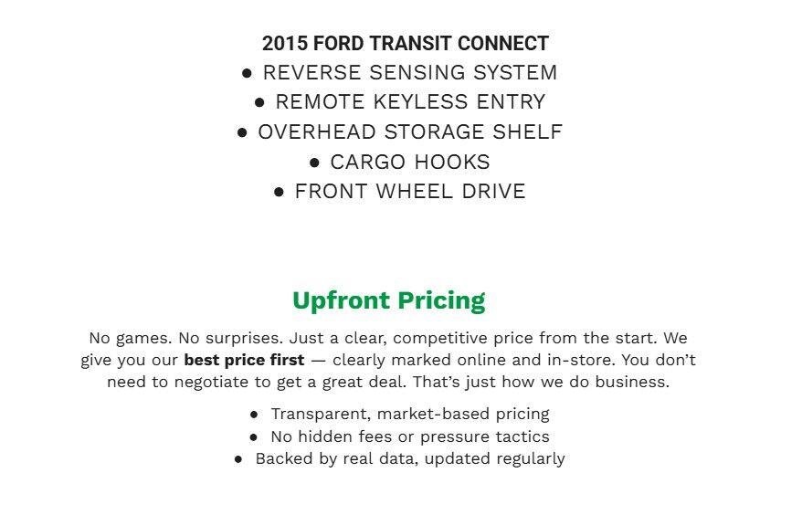 Used 2015 Ford Transit Connect XLT FWD image 2