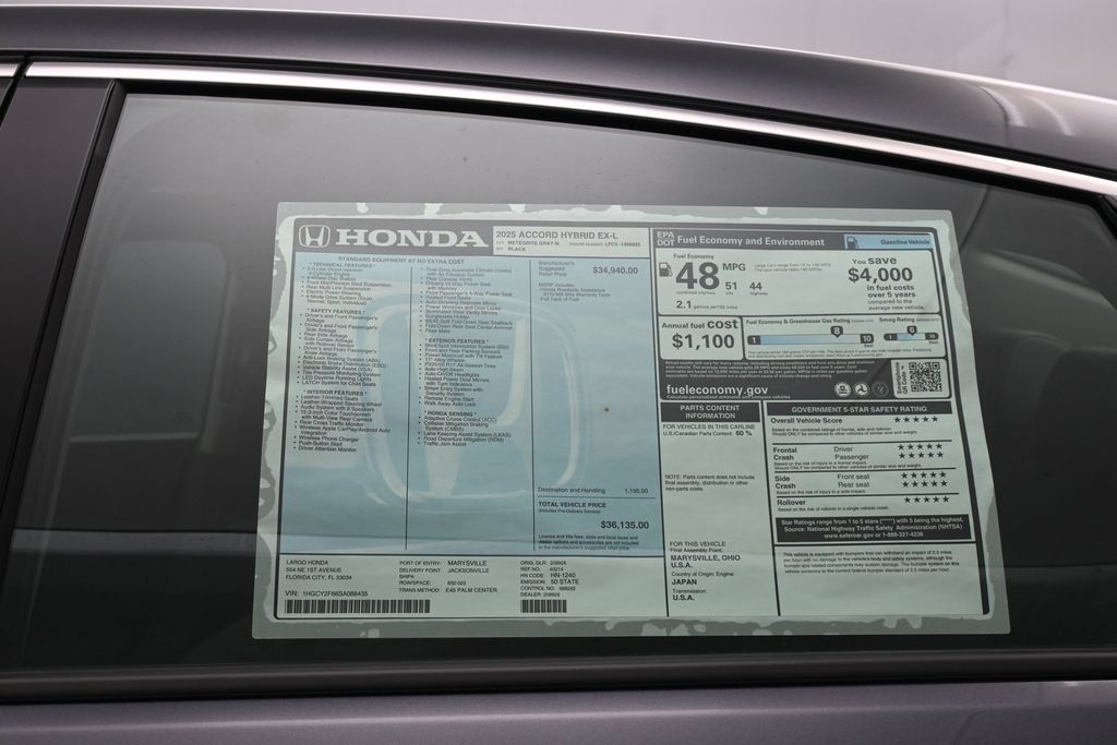 New 2025 Honda Accord EX-L image 52