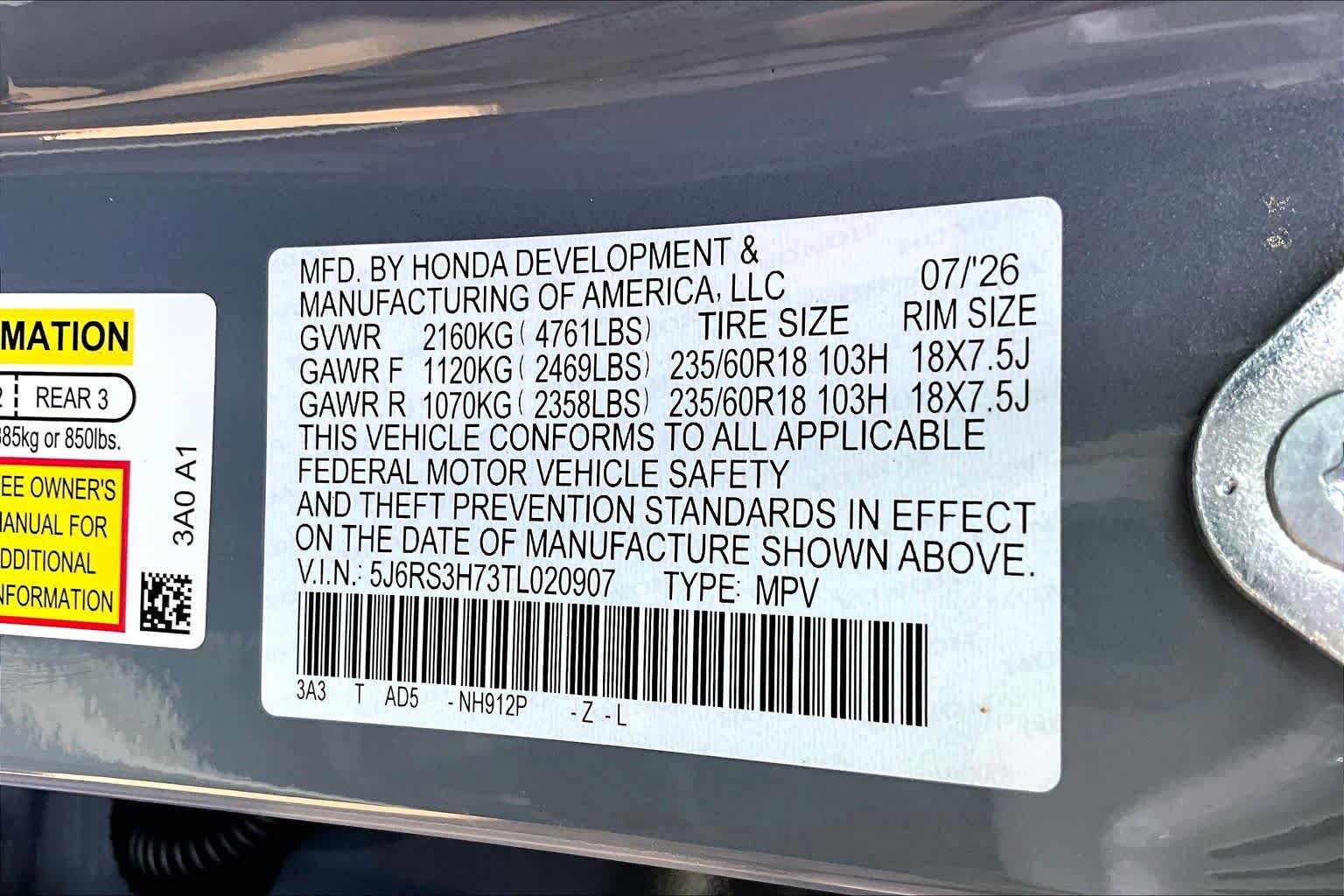 New 2026 Honda CR-V EX-L image 18