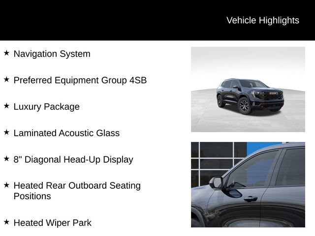 New 2026 GMC Acadia AT4 w/ Luxury Package AWD/4WD image 8