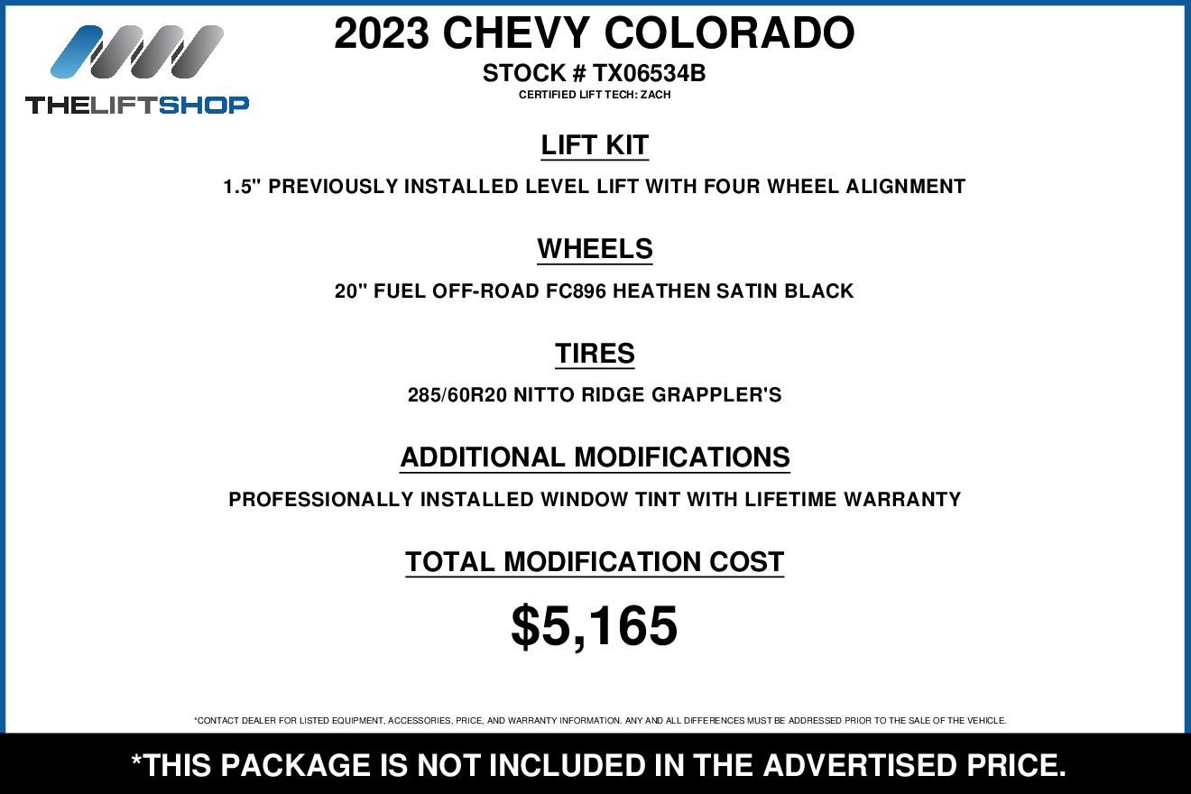 Used 2023 Chevrolet Colorado ZR2 w/ ZR2 Convenience Package III AWD/4WD image 2