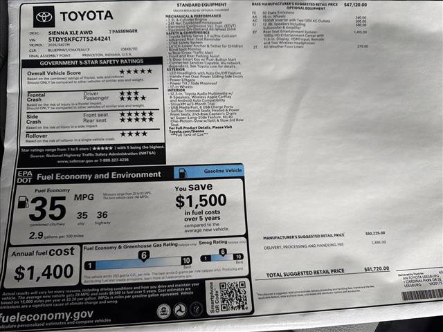 New 2026 Toyota Sienna XLE image 26