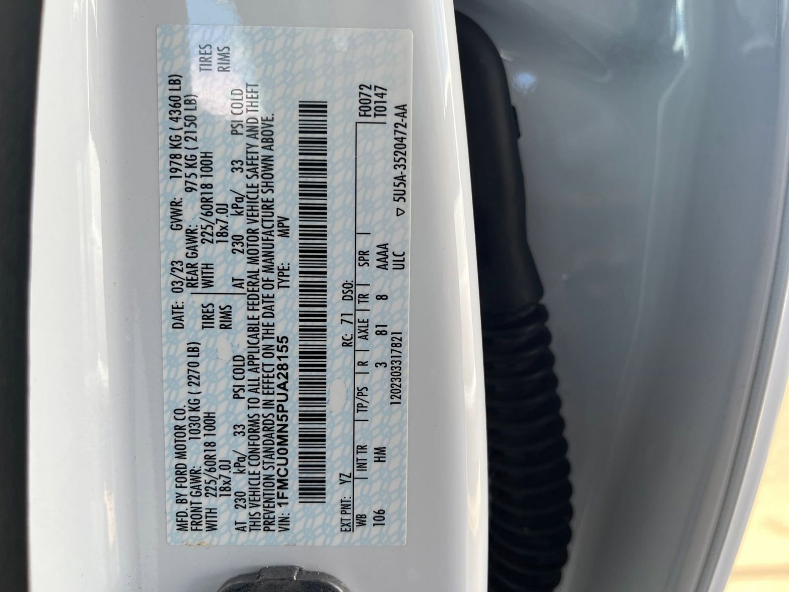 Used 2023 Ford Escape ST-Line image 29