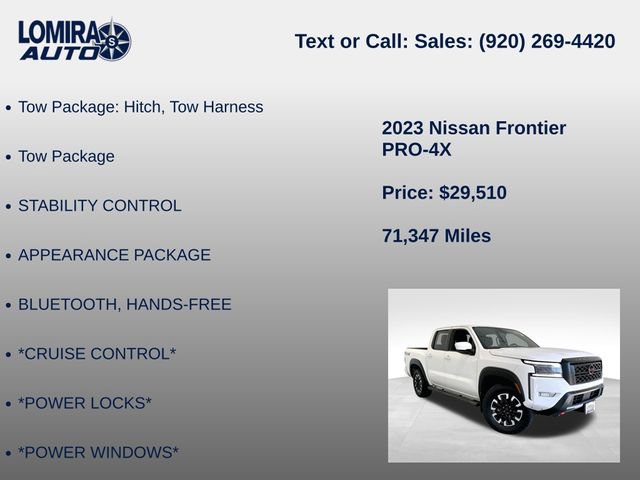 Used 2023 Nissan Frontier PRO-4X AWD/4WD image 8