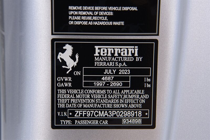 Used 2023 Ferrari 812 GTS RWD image 50