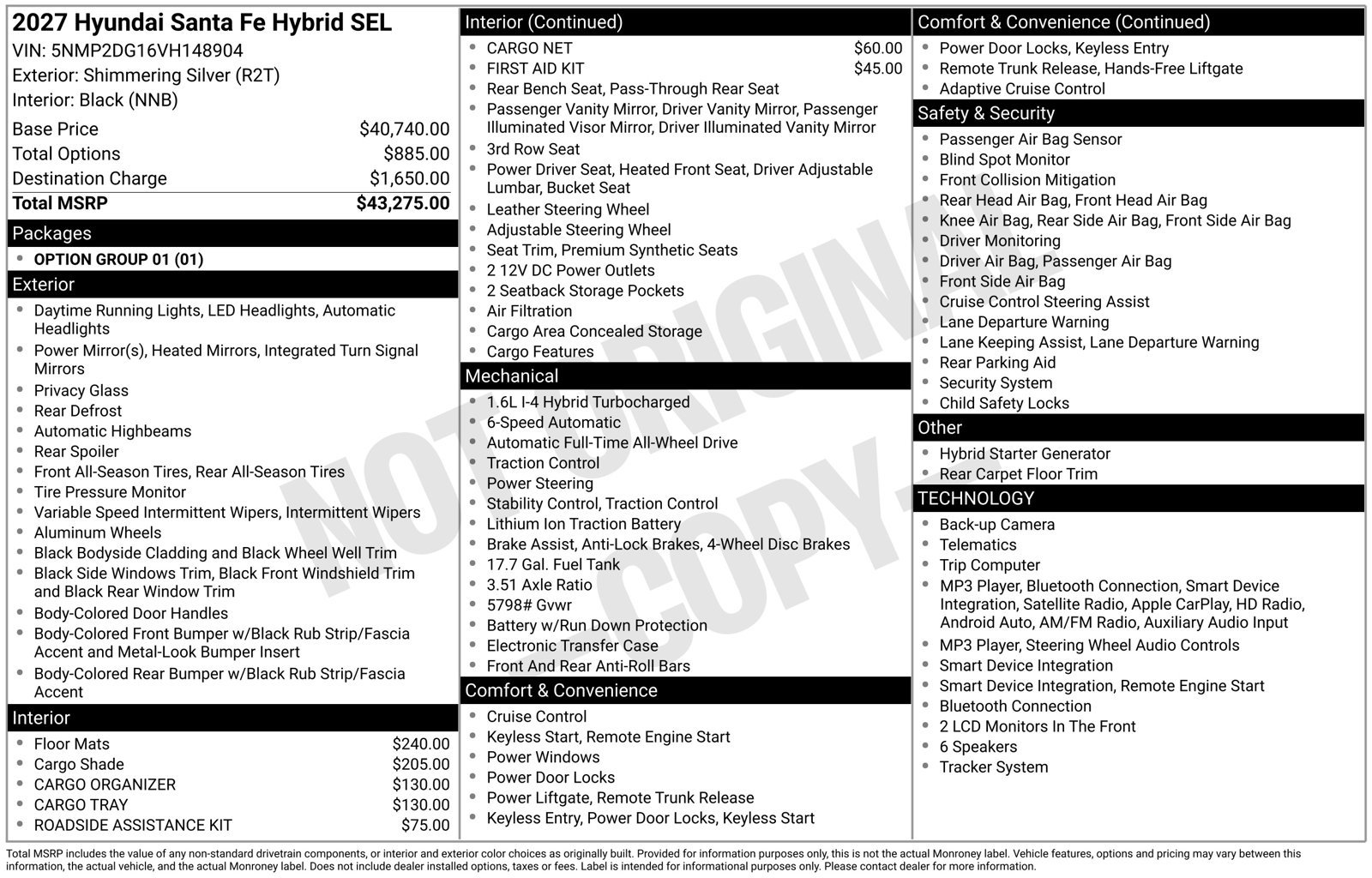 New 2027 Hyundai Santa Fe SEL AWD/4WD image 22
