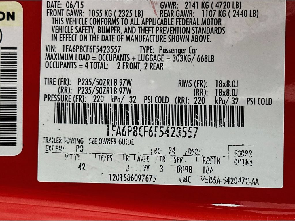 Used 2015 Ford Mustang GT Premium w/ Equipment Group 401A RWD image 35