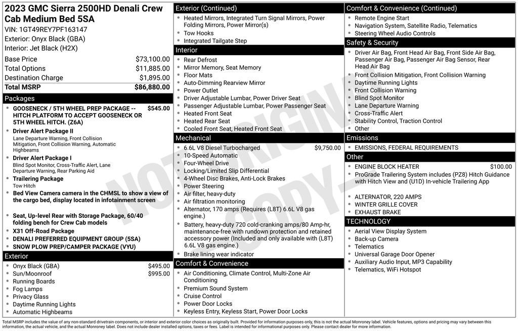 Used 2023 GMC Sierra 2500 Denali image 2