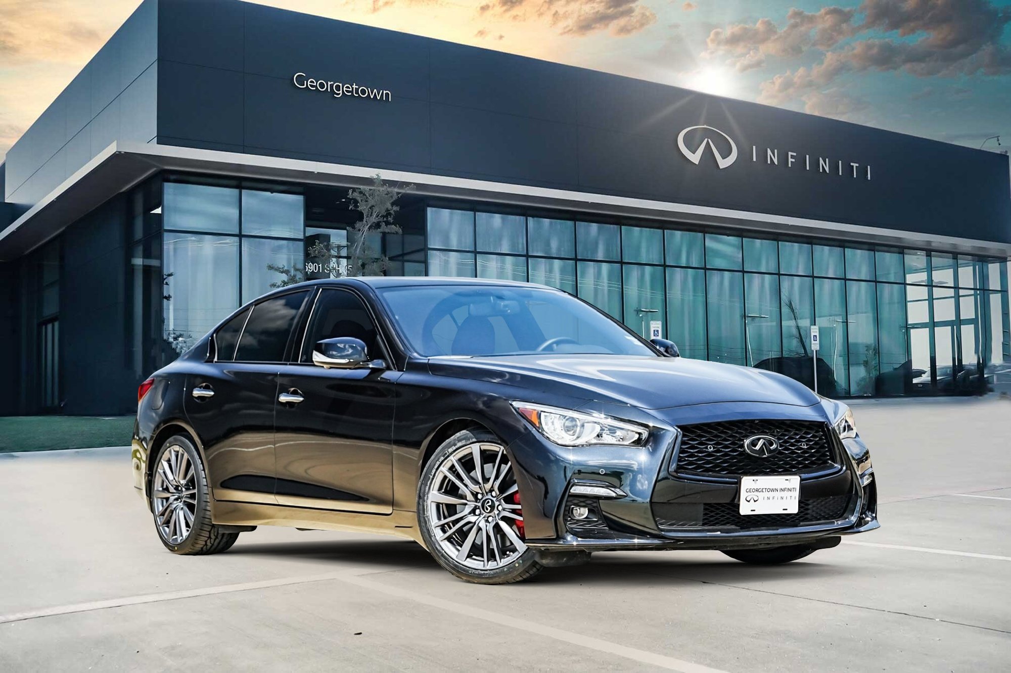Certified 2024 INFINITI Q50 Red Sport 400 w/ Black Opal Edition