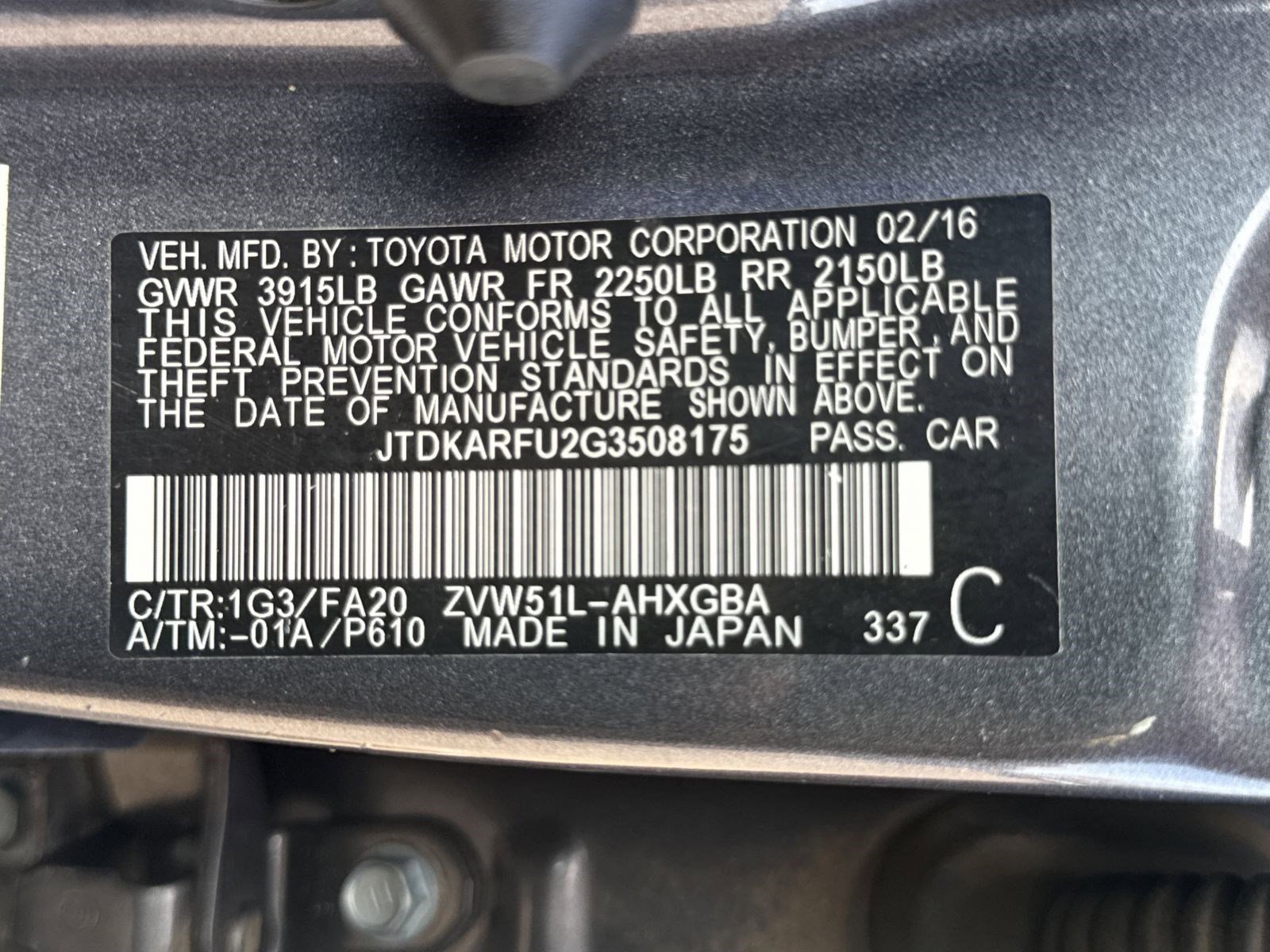 Used 2016 Toyota Prius Three FWD image 27