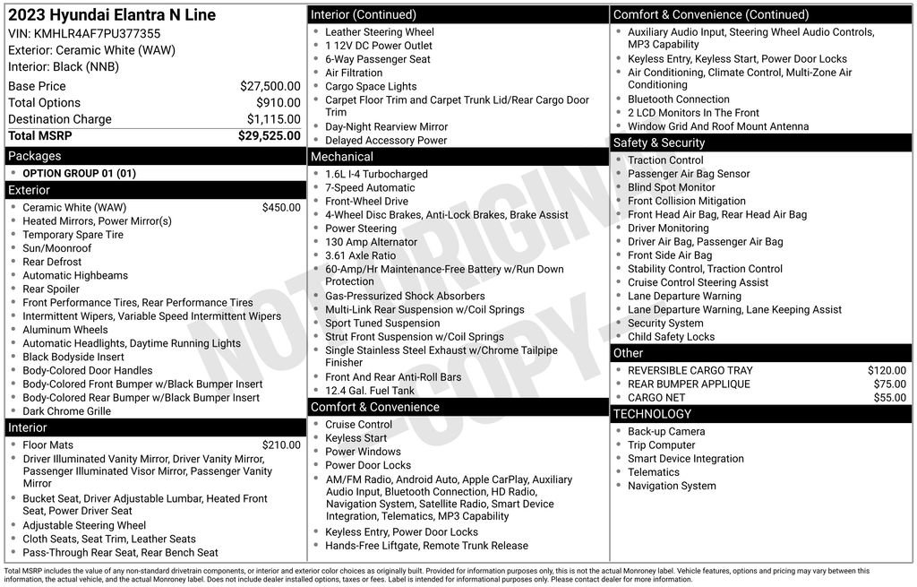 Used 2023 Hyundai Elantra N Line image 40