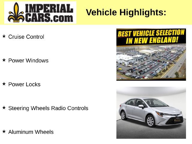 Used 2021 Toyota Corolla LE w/ Carpet Mat Package (TMS) FWD image 3