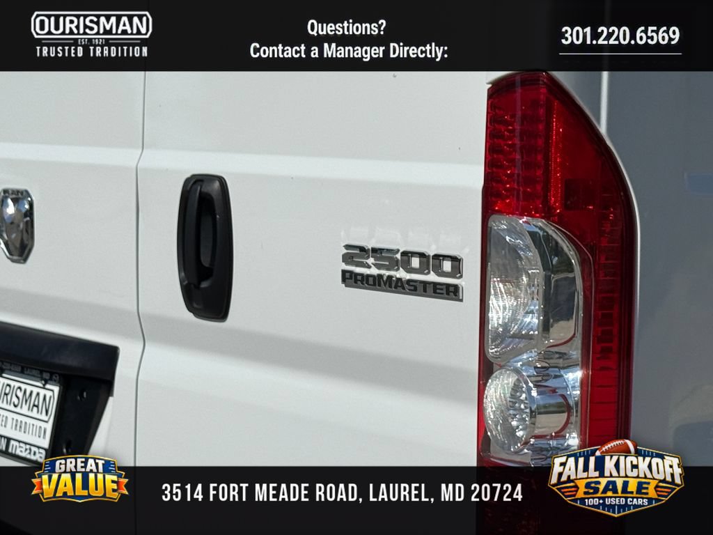 Used 2025 RAM ProMaster 2500 w/ Convenience Group FWD image 7
