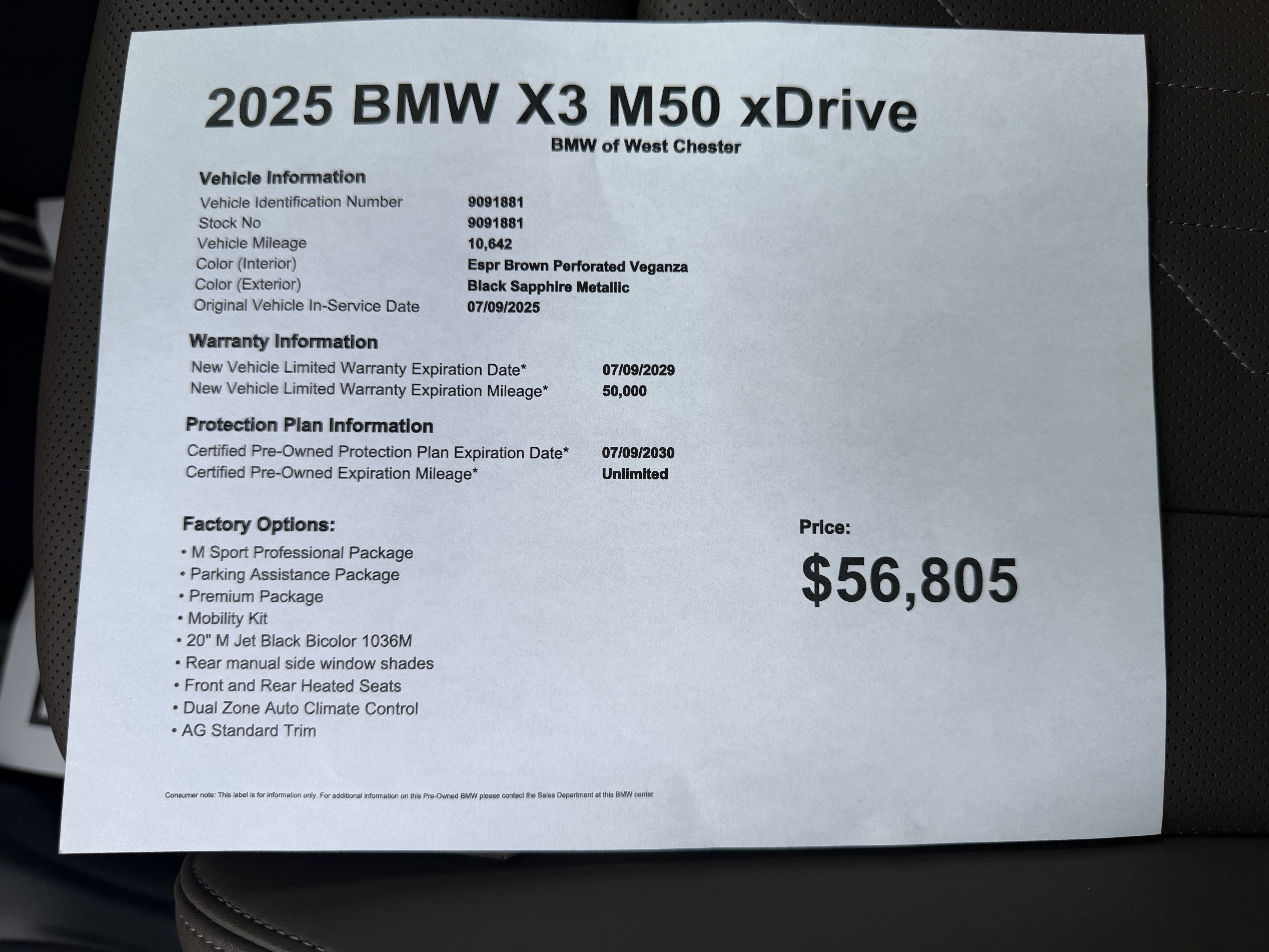 Certified 2025 BMW X3 M50 w/ Premium Package AWD/4WD image 20