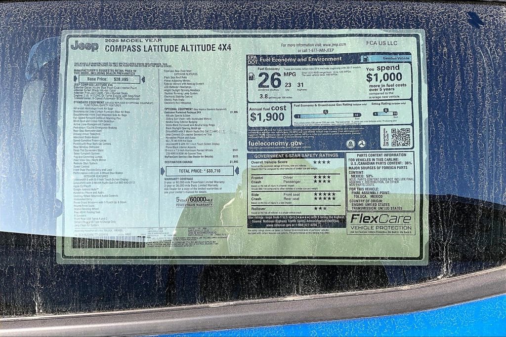 New 2026 Jeep Compass Latitude image 12