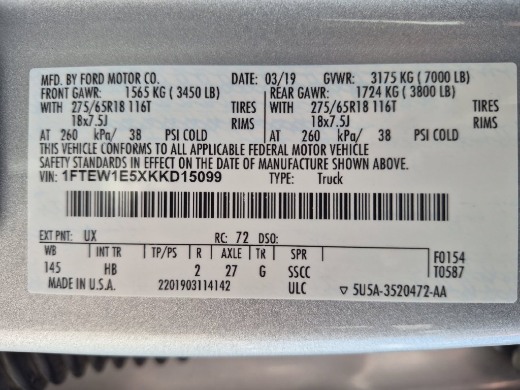 Used 2019 Ford F150 Lariat AWD/4WD image 32