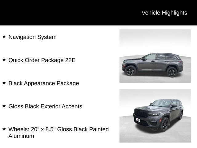 Used 2024 Jeep Grand Cherokee Limited w/ Black Appearance Package AWD/4WD image 3