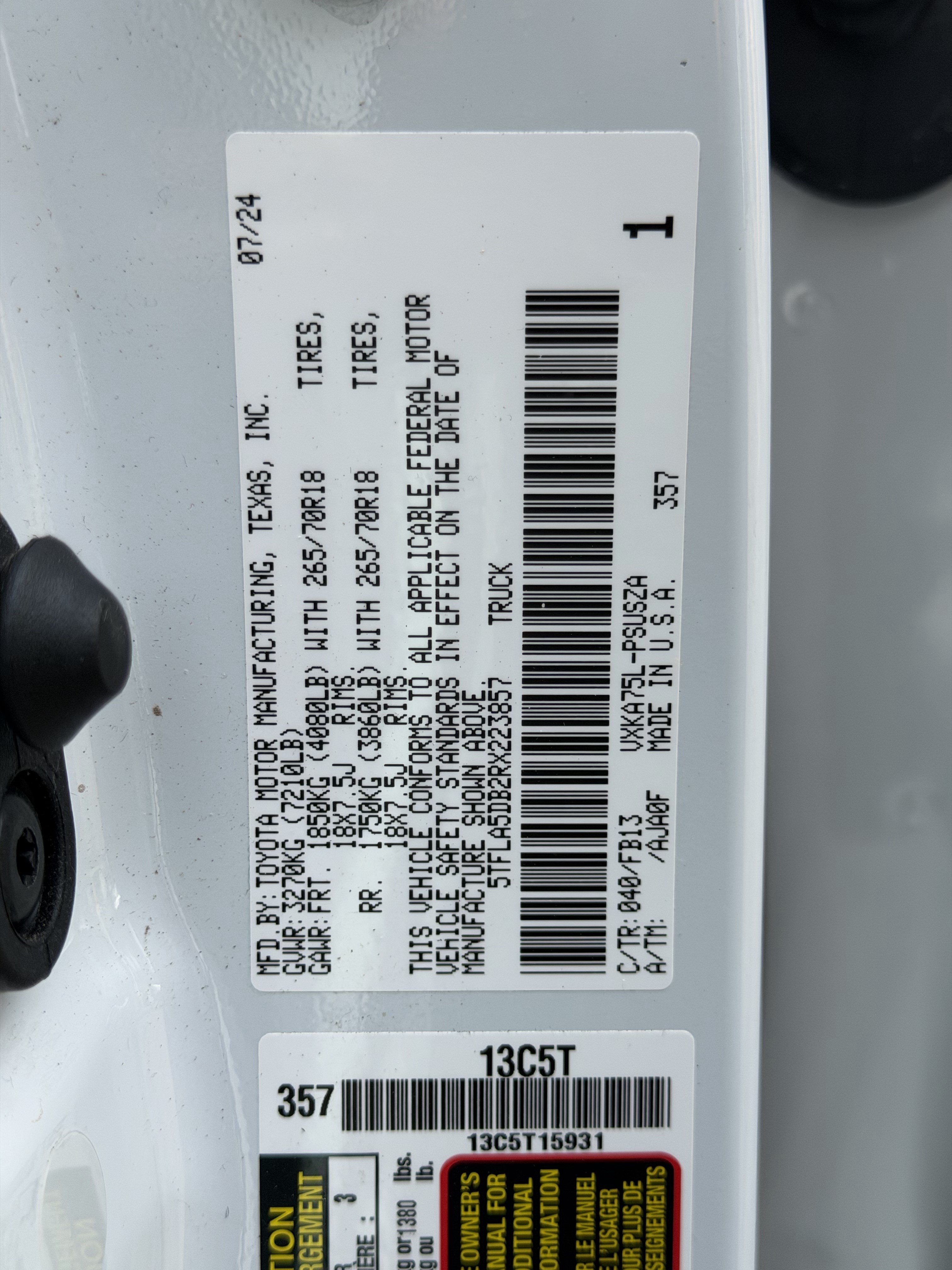 Used 2024 Toyota Tundra SR5 AWD/4WD image 37