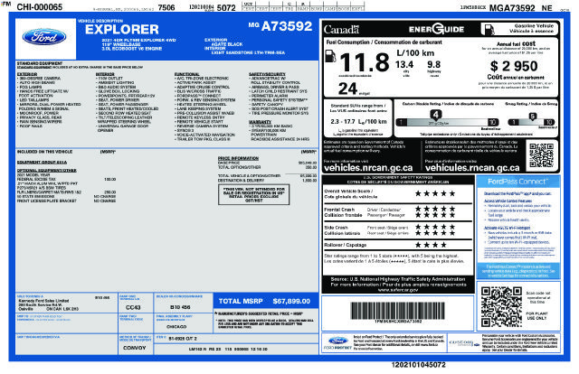 Used 2021 Ford Explorer Platinum AWD/4WD image 27