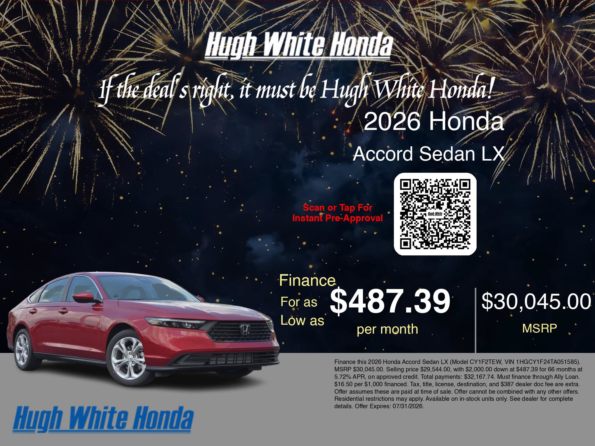 New 2026 Honda Accord LX image 6