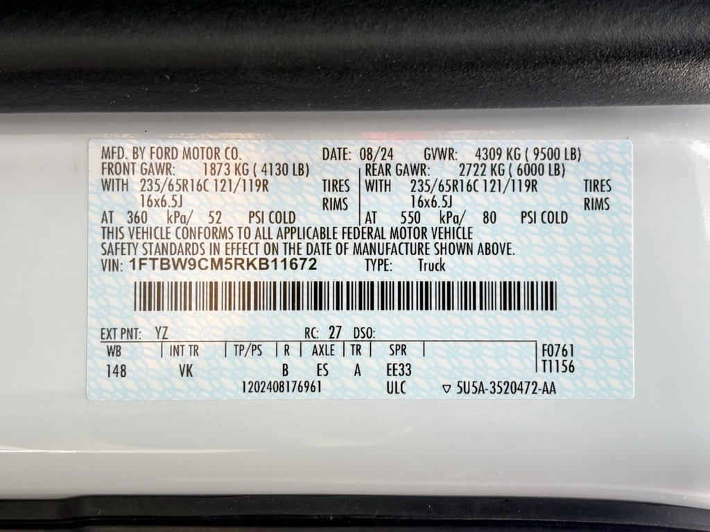 Used 2024 Ford E-Transit Base w/ Load Area Protection Package image 31