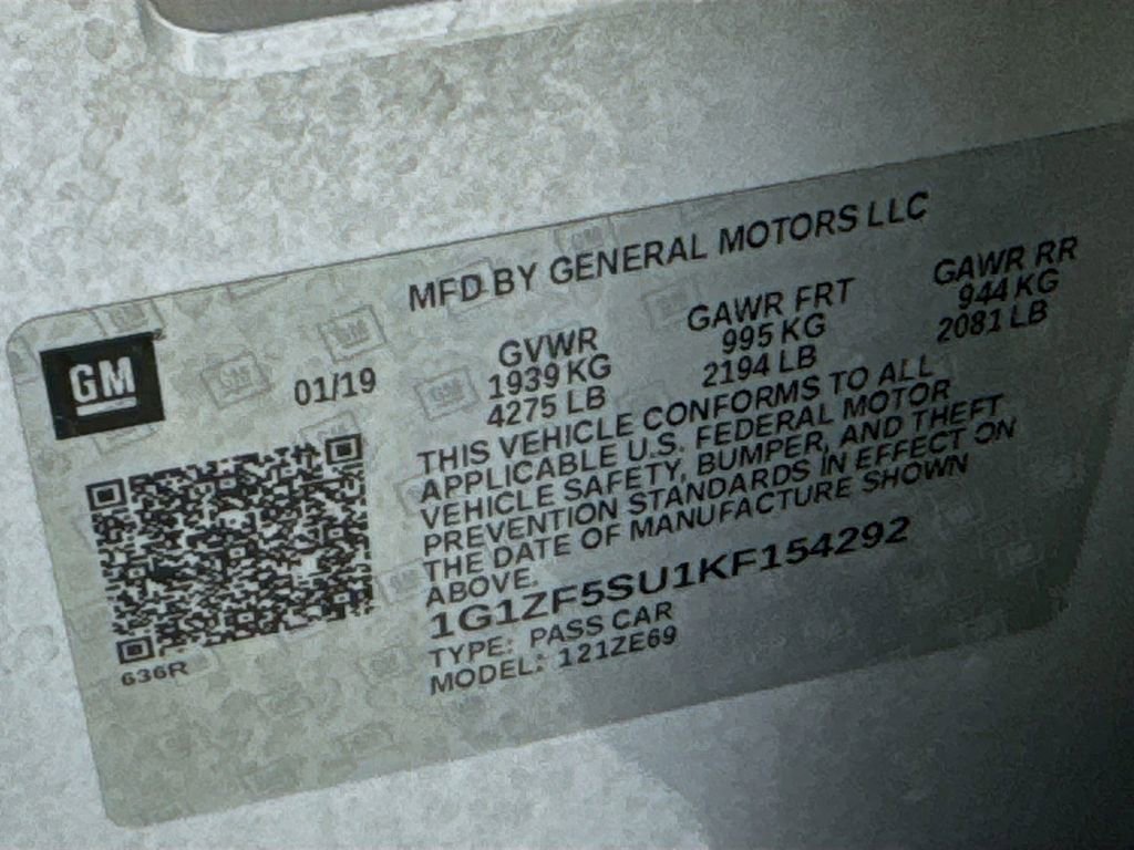 Used 2019 Chevrolet Malibu Hybrid w/ Leather Package image 44