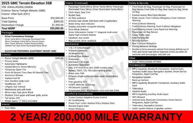Used 2025 GMC Terrain Elevation AWD/4WD image 21