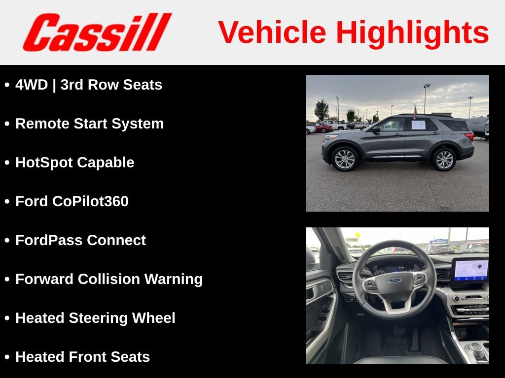 Used 2024 Ford Explorer XLT w/ Equipment Group 202A AWD/4WD image 7