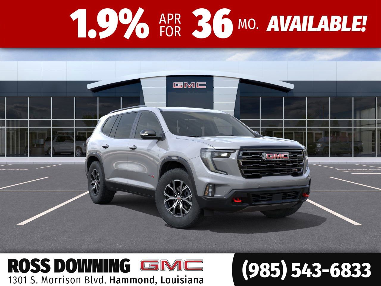 New 2026 GMC Acadia AT4 w/ LPO, Floor Liner Package