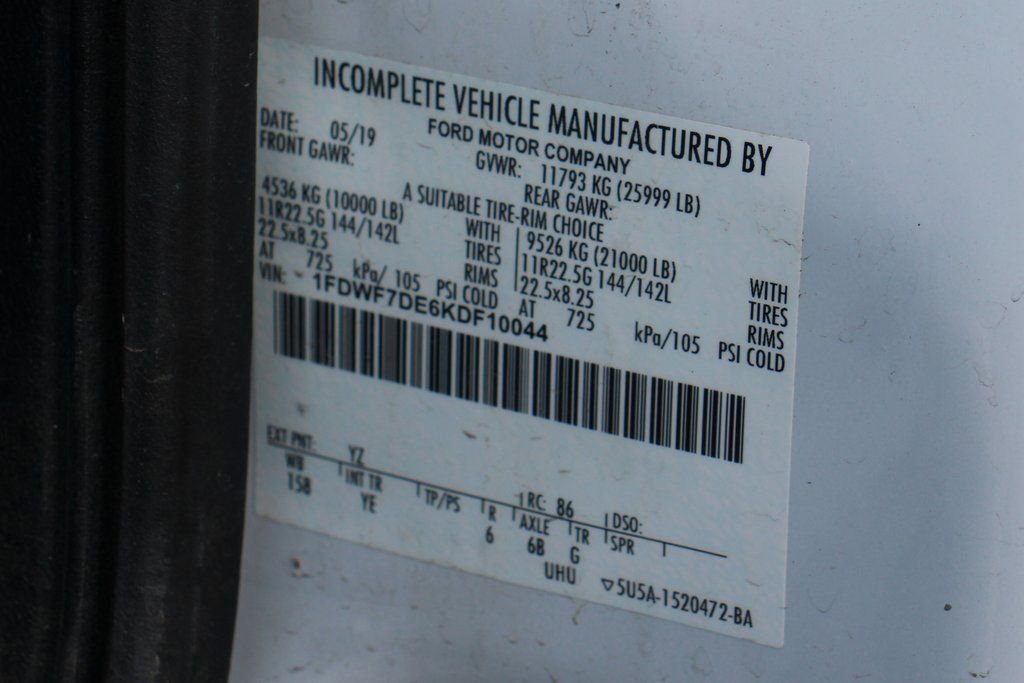 Used 2019 Ford F750 2WD Regular Cab Super Duty image 56