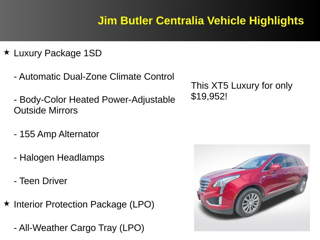 Used 2019 Cadillac XT5 Luxury AWD/4WD image 5
