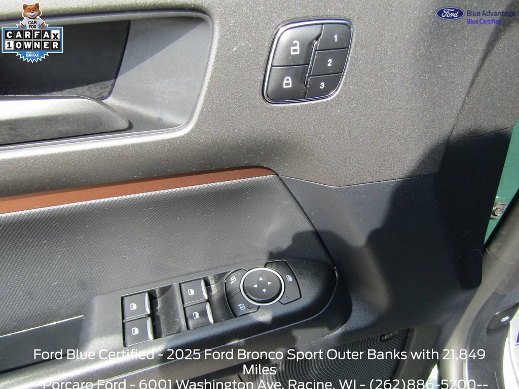 Certified 2025 Ford Bronco Sport Outer Banks w/ Outer Banks Tech Package+ AWD/4WD image 27