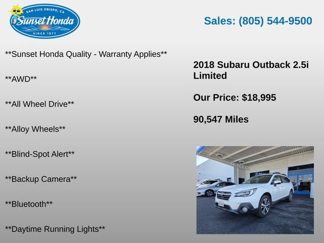 Used 2018 Subaru Outback 2.5i Limited AWD/4WD image 5