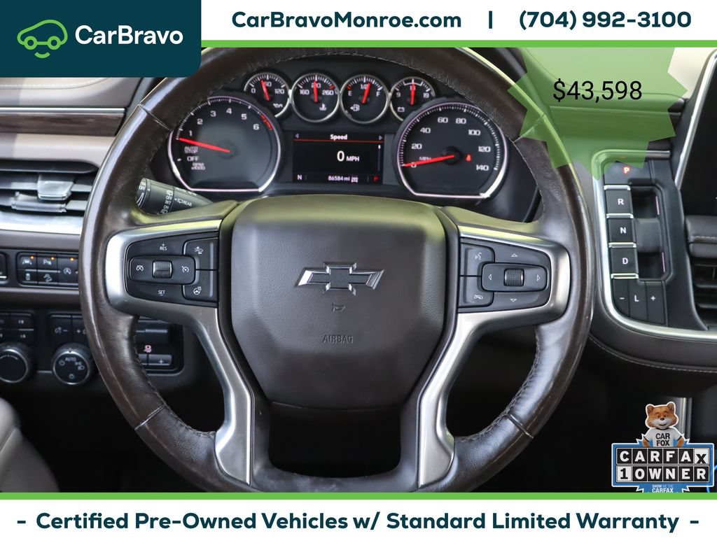 Certified 2021 Chevrolet Tahoe Z71 w/ Z71 Signature Package AWD/4WD image 23