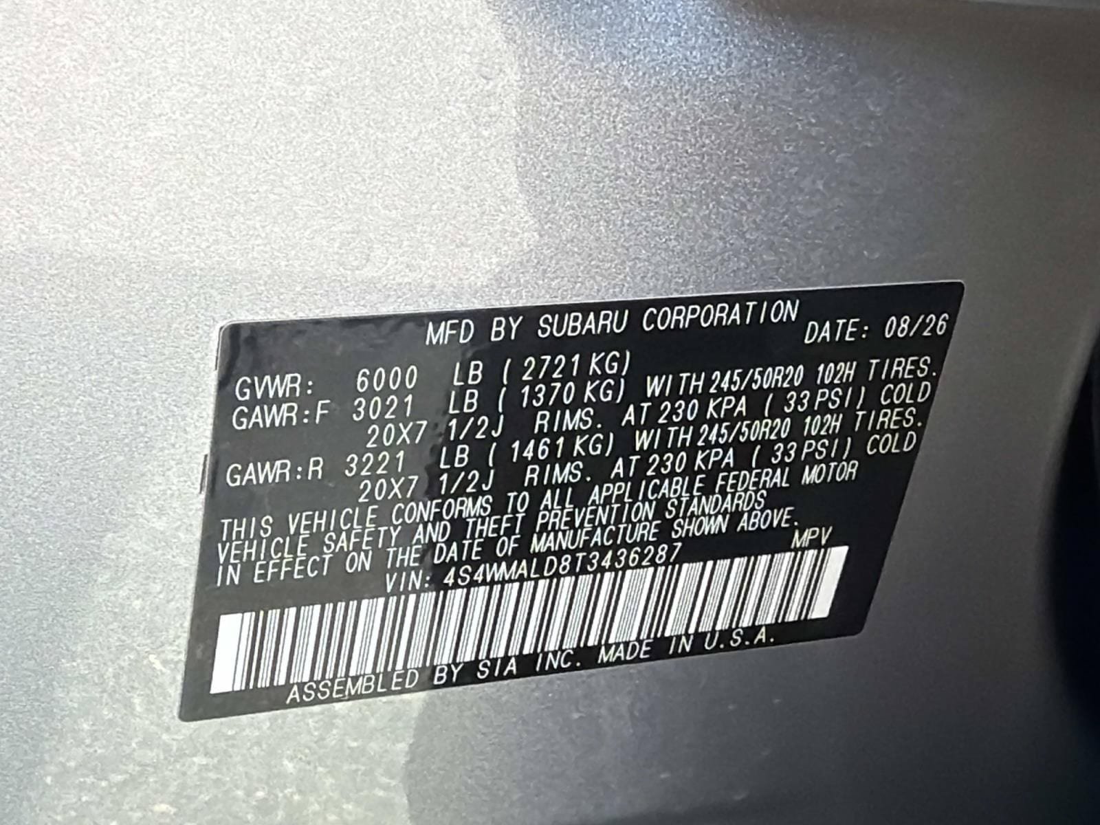 New 2026 Subaru Ascent Bronze Edition AWD/4WD image 26